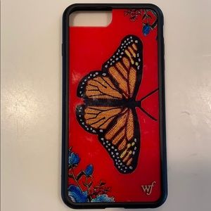 Wildflower butterfly phone case